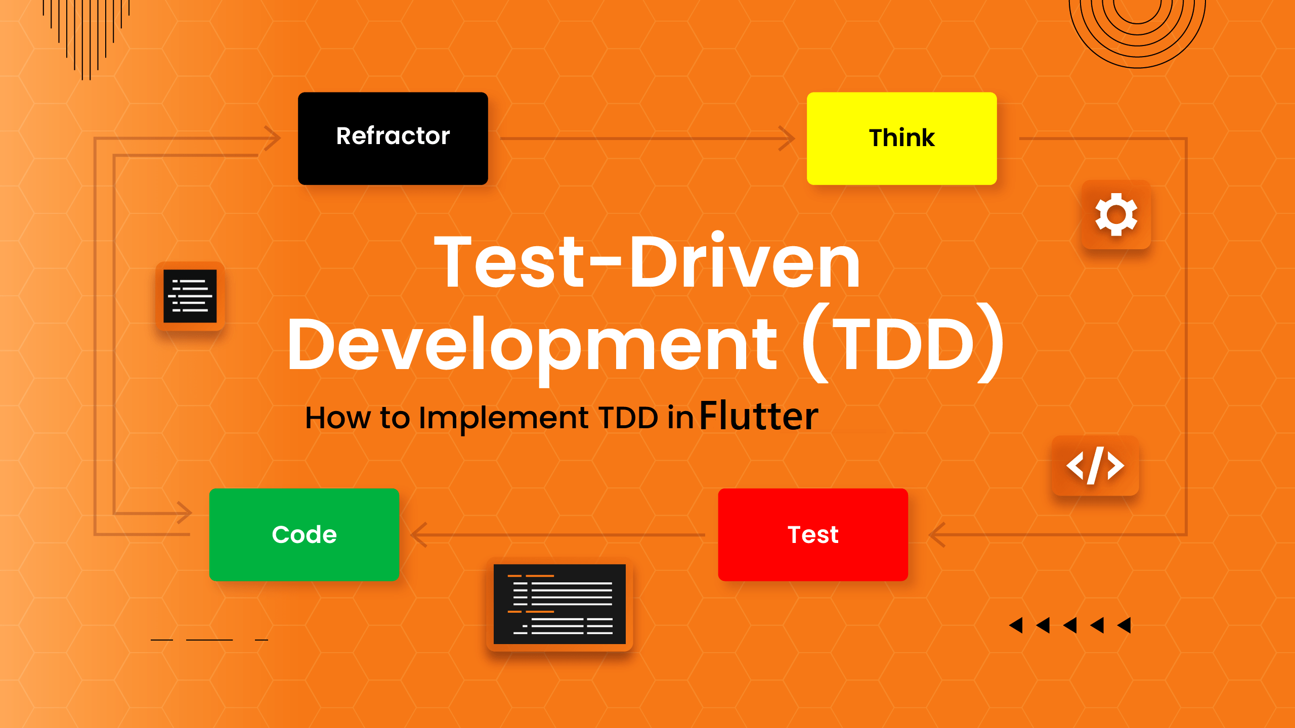 TDD و TDD في بيئة Flutter